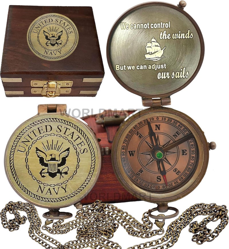 World Mart Compass - Gift for Army, Navy, Marine Corps, Baptism, Easter, Birthday, Fathers Day, Graduation, Wedding - Image 5